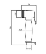 Shattaf Bidet Spray Brass Chrome LURE