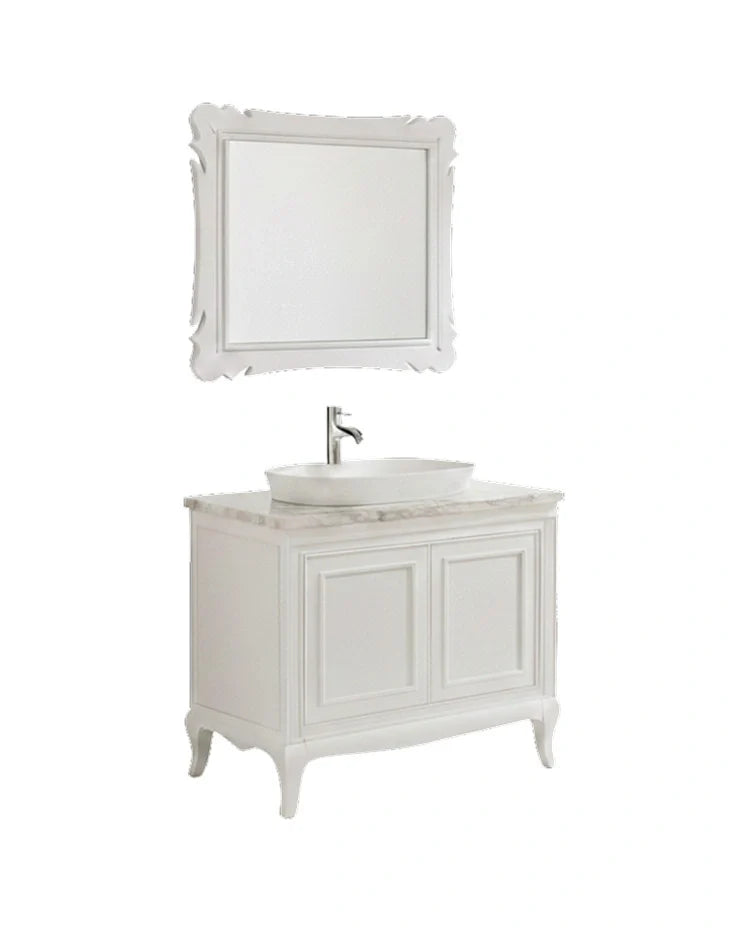 Bathroom Vanity Cabinet White BARRY