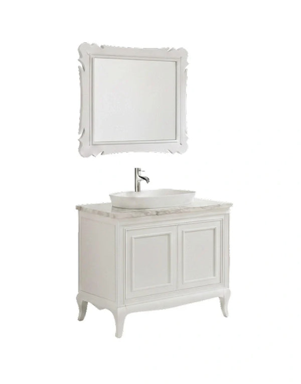 Bathroom Vanity Cabinet White BARRY