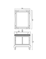 Bathroom Vanity Cabinet White BARRY