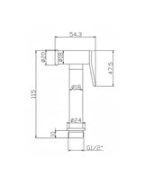 Shattaf Bidet Spray Brass Chrome TOPAZ