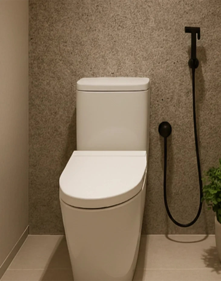 Shattaf Bidet Spray Brass Black HUNTER