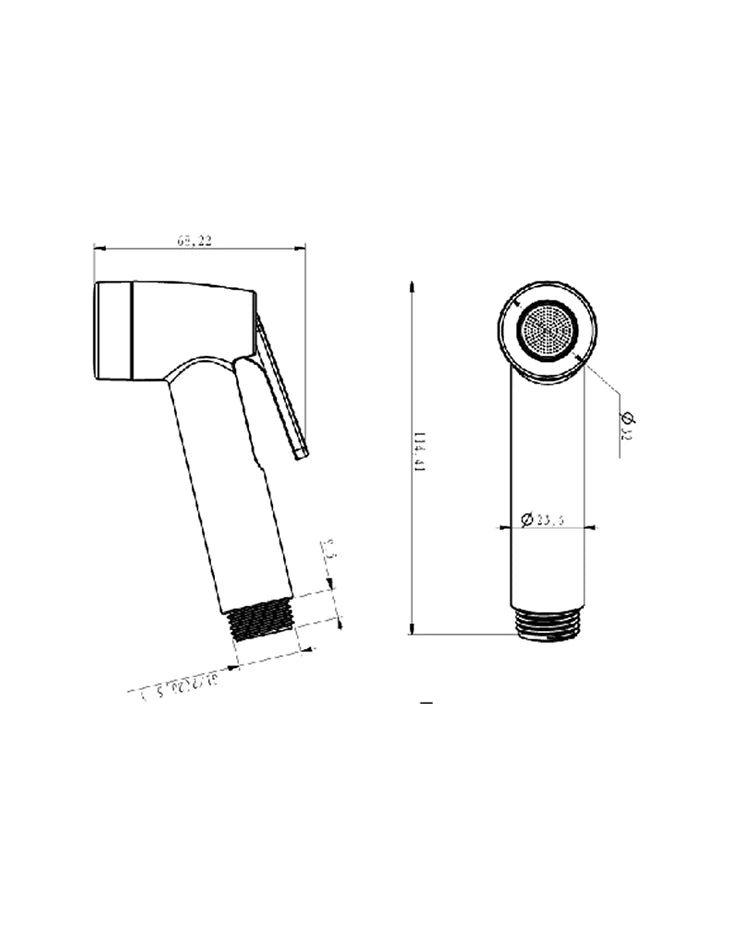 Shattaf Bidet Spray ABS Chrome JET