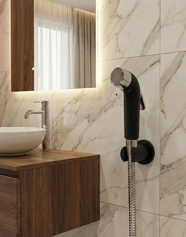 Shattaf Bidet Spray ABS Black NERO