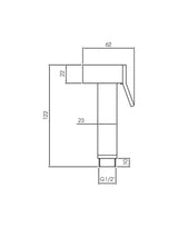 Shattaf Bidet Spray Brass Brushed Gold STELLA
