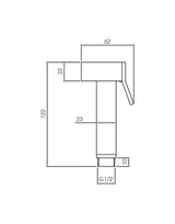 Shattaf Bidet Spray Brass Black STELLA
