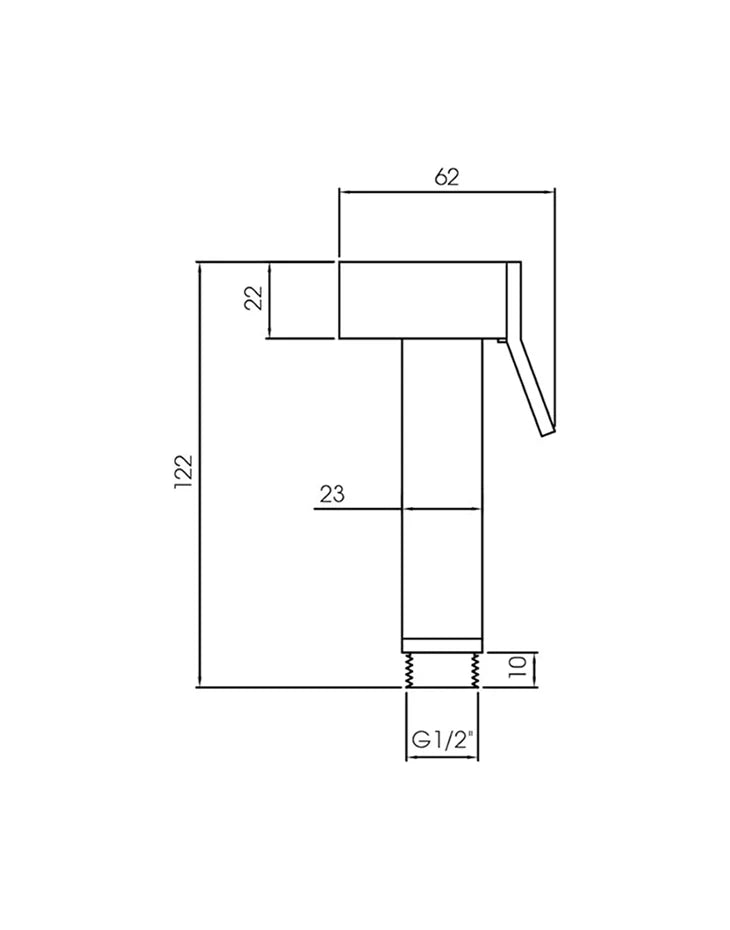 Shattaf Bidet Spray Brass Chrome  STELLA
