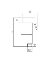 Shattaf Bidet Spray Brass Chrome  STELLA