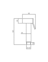 Shattaf Bidet Spray Brass Gray STELLA
