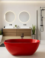 Bathtub  170x85 cm Polymarble Red CELIN