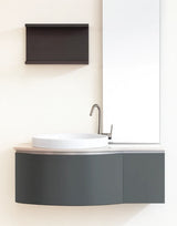 Bathroom Vanity Cabinet White & Green LAVIDA