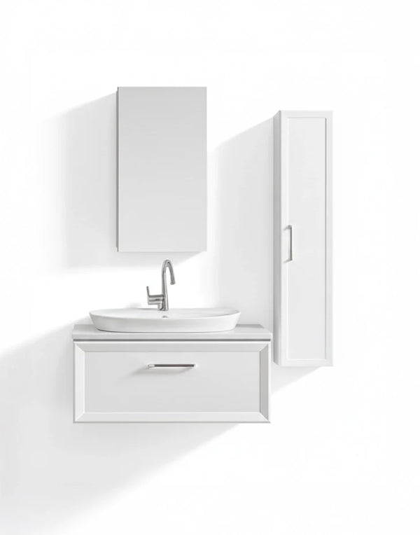 Bathroom Vanity Cabinet White LEISURE