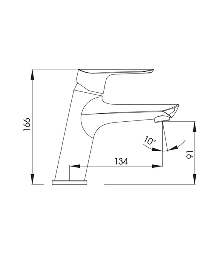 Basin Mixer Single Lever Chrome MAGNA