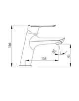 Basin Mixer Single Lever Chrome MAGNA