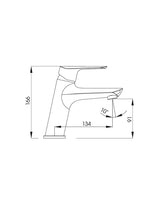 Basin Mixer Single Lever Chrome LINDA