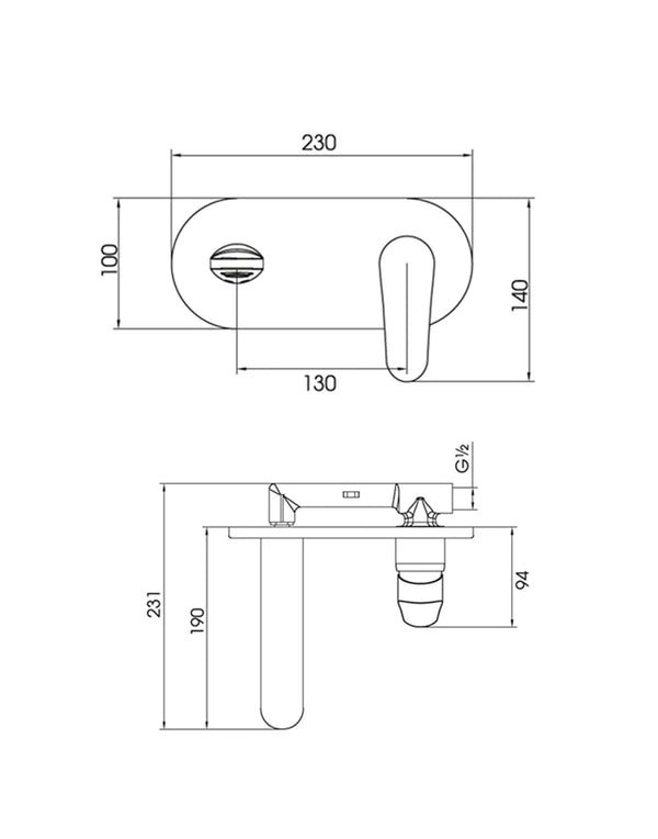 Basin Mixer Single Lever with Pulling Rod LINDA
