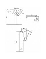 Basin Mixer Tall Long Neck Single Lever Chrome LATIKAZ