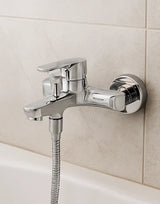 Bath and Shower Mixer Single Lever Chrome LINDA