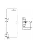Bath and Shower Mixer Set LINDA