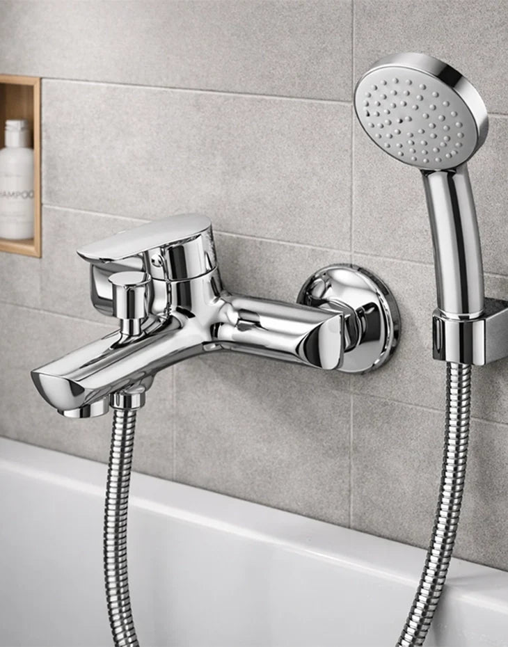 Bath and Shower Mixer Single Lever Chrome IMPRESSA