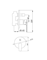 Bath and Shower Mixer Single Lever Chrome IMPRESSA