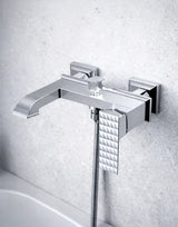 Bath and Shower Mixer Single Lever Chrome KRYSTAL