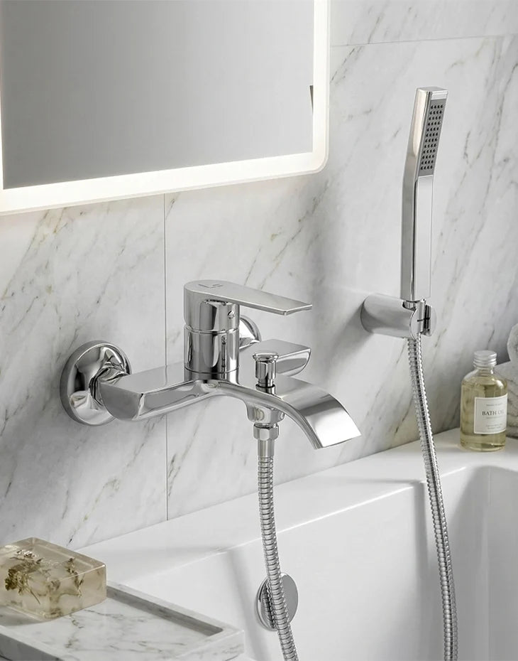 Bath and Shower Mixer Single Lever Chrome LORE