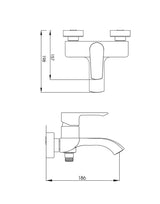 Bath and Shower Mixer Single Lever Chrome LORE