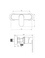 Shower Mixer Single Lever Chrome OLIA