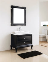 Bathroom Vanity Cabinet White & Dark Brown NORTHERN AMERICAN