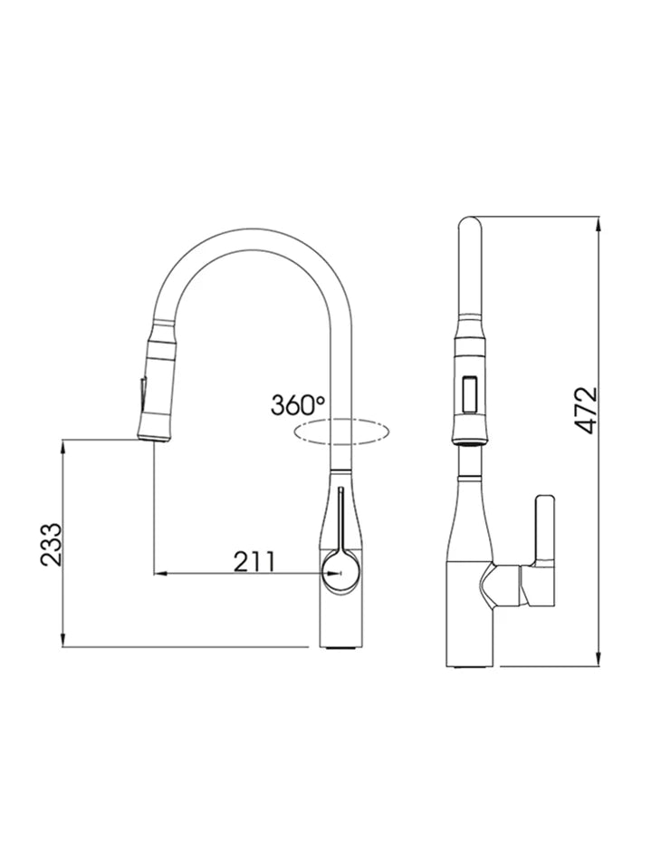Kitchen Faucet Pullout Mixer RACHEL