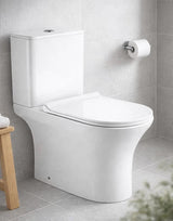 Close Coupled (Two Piece) P trap Oval Water Closet Set  650x375 mm CASA
