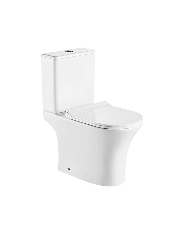 Close Coupled (Two Piece) P trap Water Closet Set 650x350 mm
