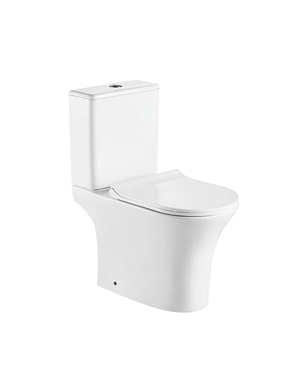 Close Coupled (Two Piece) P trap Water Closet Set 650x350 mm
