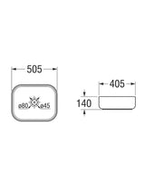 Wash Basin Countertop Oval 505 x 405 mm ART