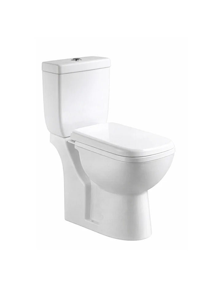 Close Coupled (Two Piece) P trap Water Closet Set 630x370 mm NORD
