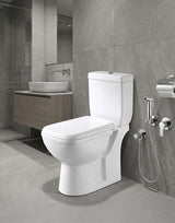 Close Coupled (Two Piece) P trap Water Closet Set 630x370 mm NORD