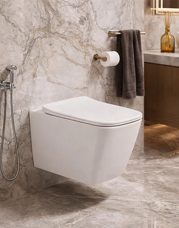 Wall Hung P trap Water Closet Square 520 x 360 mm
