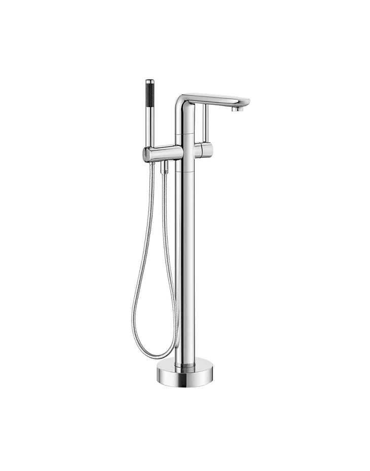 Free Standing Bathtub Faucet with Sprayer