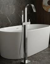 Free Standing Bathtub Faucet with Sprayer