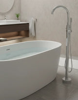 Free Standing Bathtub Faucet with Sprayer