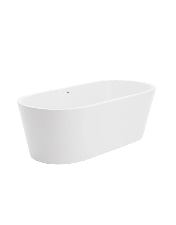 Bathtub 156x69 cm Polymarble White TANK