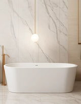 Bathtub 156x69 cm Polymarble White TANK