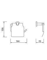 Toilet Paper Roll Holder with Cover Stainless Steel SYMPHONY