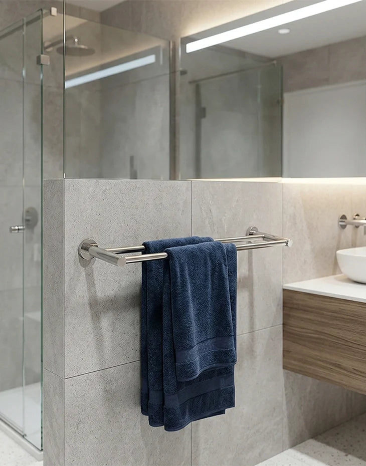 Towel Bar Double 60 cm Stainless Steel SYMPHONY