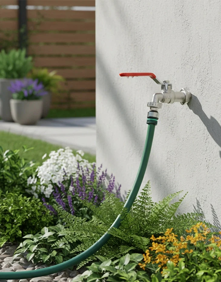 Garden Ball Valve Bib Tap - Brass