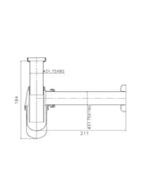 Bottle Trap Zinc 1 1/4 Inch x 80 mm Round