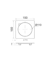 Floor Drainer 150x150 mm Stainless Steel