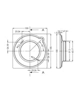 Floor Drainer 100x100 mm Stainless Steel