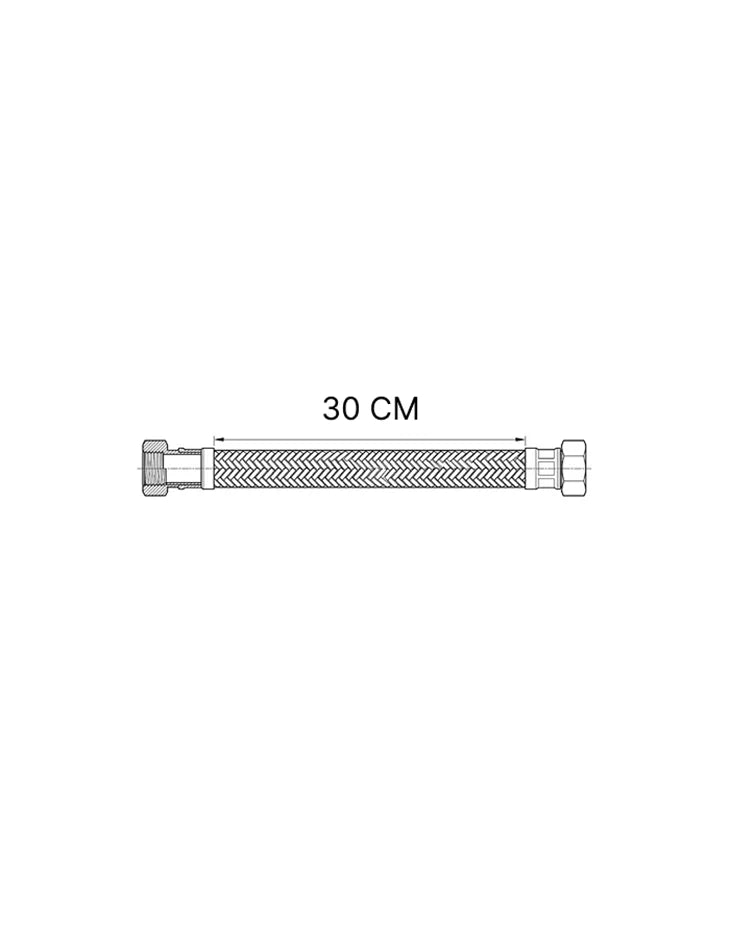 Flexible Hose Toilet Connector Pipe 30 cm